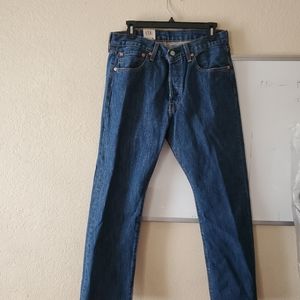 Levis 501 Original Fit Jeans Straight Leg Button F